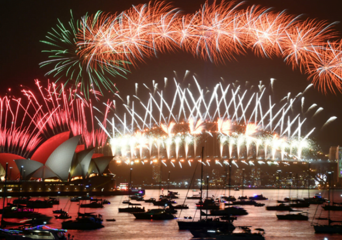 اماكن الألعاب النارية ليلة رأس السنة حول العالم 2022