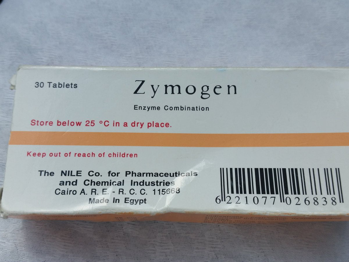 دواء زيموجين Zymogen دواعي الاستعمال والآثار الجانبية له