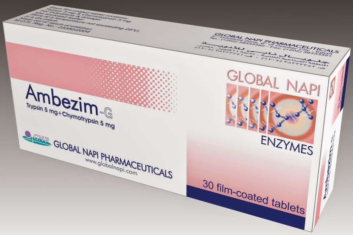دواعي استخدام أقراص أمبيزيم Ambezim والجرعة المستخدمة والآثار الجانبية للدواء