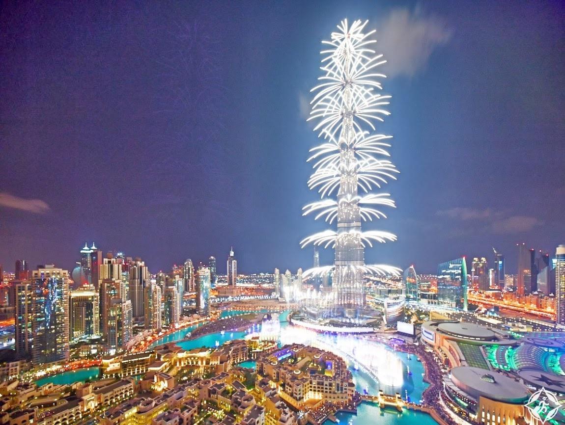 كم تكلفة اضائة برج خليفة والالعاب النارية في دبي